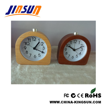 Arch Shape Wooden Alarm Clock With Mute Movement