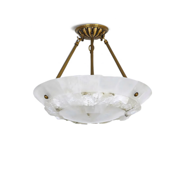 Alabaster Bowl Pendant Lamp