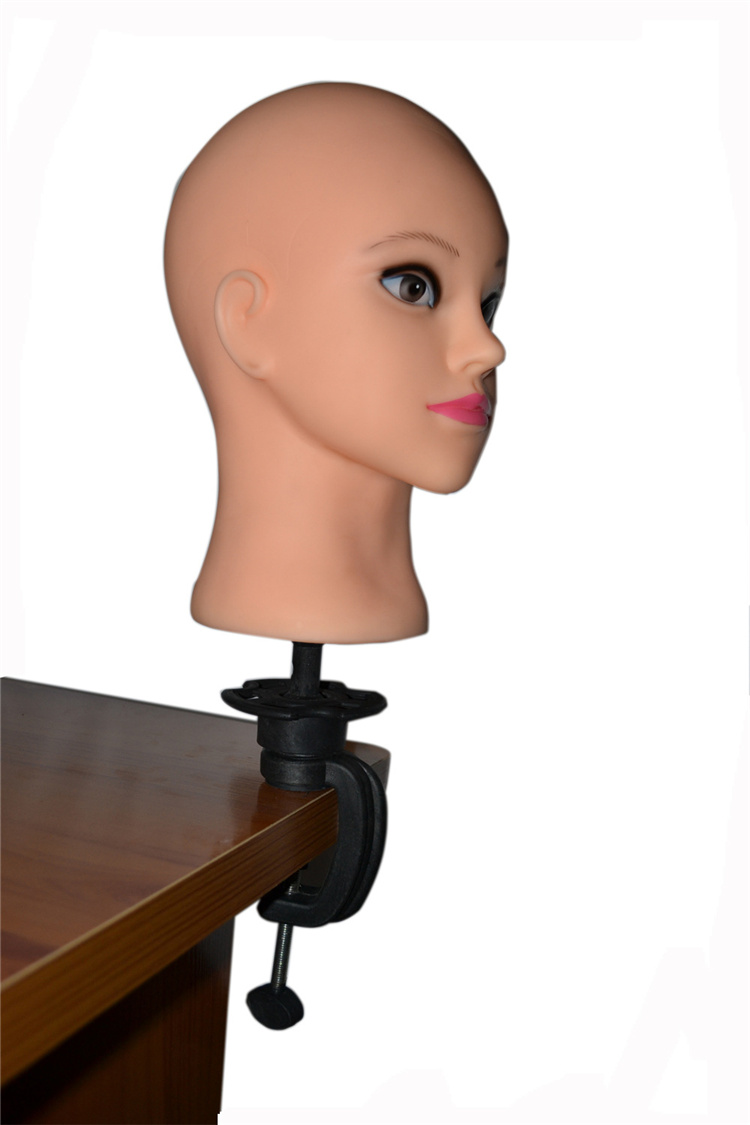 Canvas Block Head Mannequin Head Wig Stand For Wigs Making Tools Wig Display Head