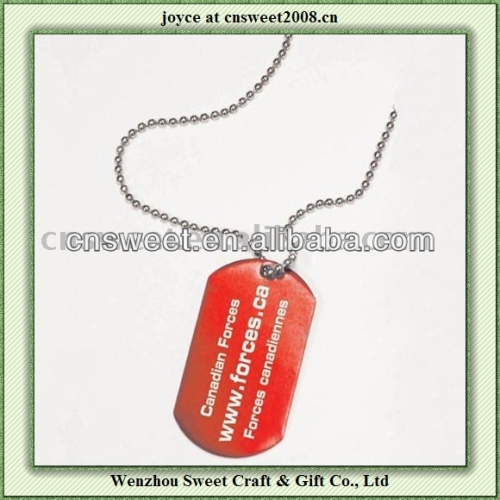 promotional zinc alloy dog tag silencer for pet gift