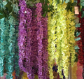 164cm μήκος μαλακό υλικό τεχνητά λουλούδια wisteria