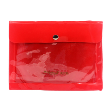 Red Print Logo PVC Plastic Bags