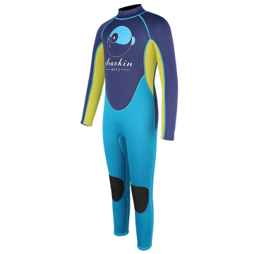 Vùng biển 3/2 mm trở lại Zip One Piece Children Wetsuit