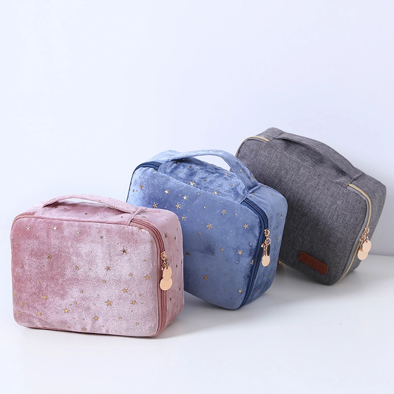 Travel Wash Bag Velvet Cosmetic Bag Cosmetic Lipstick Storage Bag