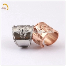 Stainless steel rose gold plated cute heart simple love ring