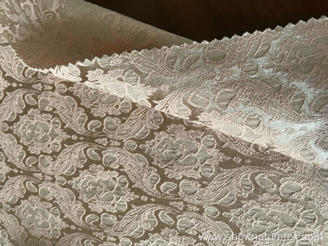 nice polyester cotton jacquard fabric