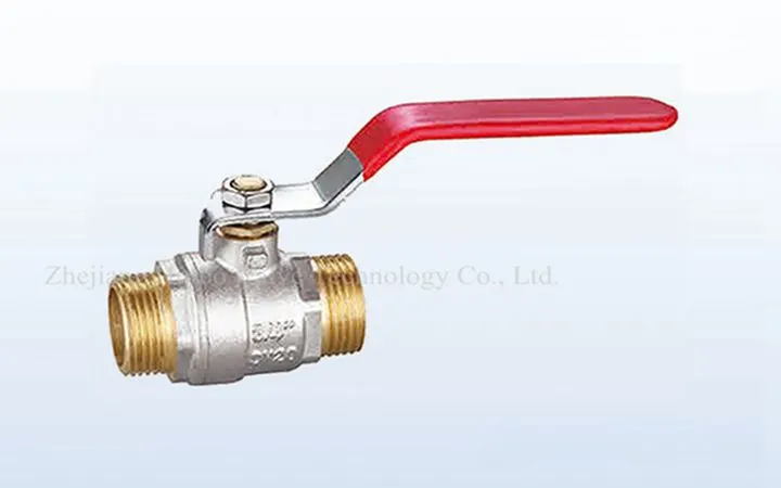 Double Male Thread Brass Ball Valve with High Quality