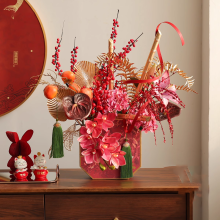 2025 Chinese New Year Artificial Flower Decoration for Wall