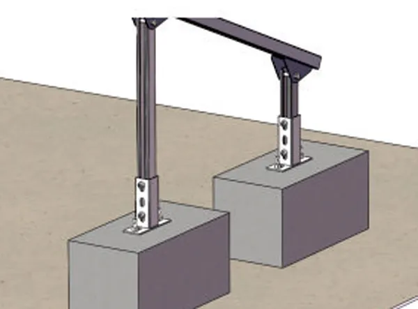 Flat Roof Solar Mounting System Solar Bracket Solar Panel Mounting System