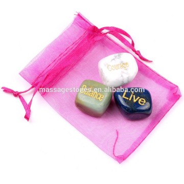 Bulk of Natural Tumbled stones Zodiac stones with pouch