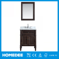 Homedee roble muebles de madera 24 pulgadas baño estrecho vanidades