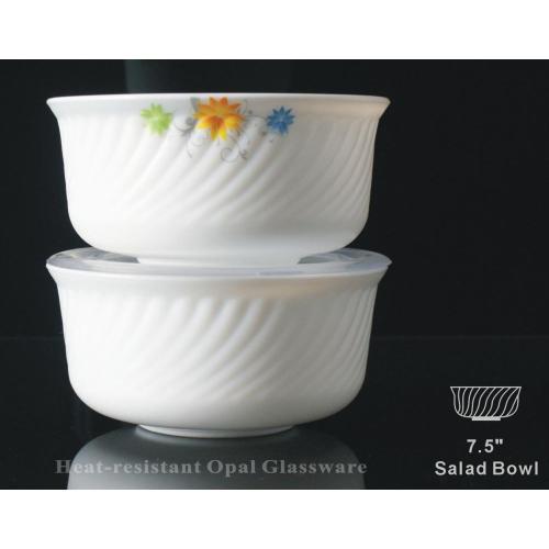 Salad Bowl Yang Tampak Elegan Dengan Bunga Patten