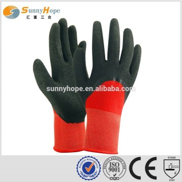 13 Gauge red latex coated work gloves