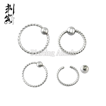 Stainless Steel Strip Captive Bead Ring Ball Closure Ring