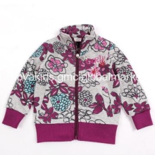 Readymade nova kids wear fleece winter foral printed girl jacket
