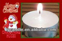Hot Sale! Parafin wax White Tea Light Candle / Candles factory/Aluminum Tin