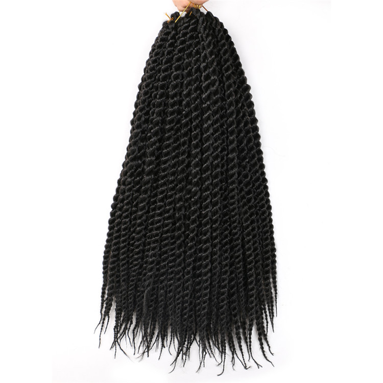 12Strands/Pack Thick Twist Braids Big Senegalese Braids Prelooped Crochet Hair Synthetic Extensions 14 18 22inch