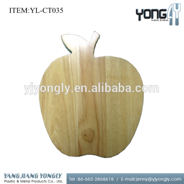 Apple shaped bamboo cutting board