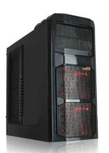 Atx Mid Tower Gaming Computer Cases With Black Structure, 4*usb 2.0 Port And Hd Audio