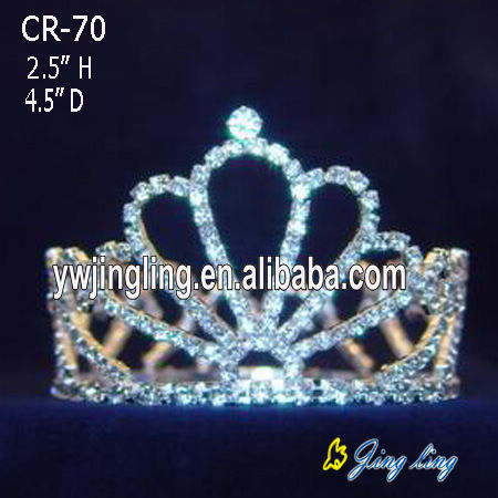 Rhinestone Full Round Large Princess King Crowns