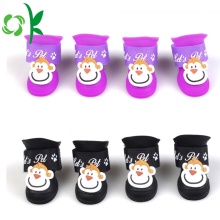 3D terbaru 3D Winter Silicone Pet Dog Shoes