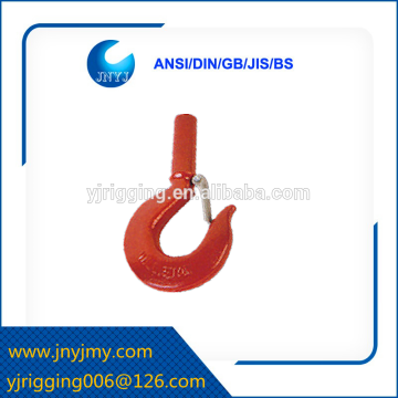 high quality lifting hook us type 319 shank hook with latches