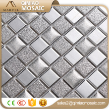 Silver Ceramic Mosaic Tile Electroplating Metal Color Wall Tile