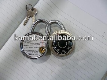 round combination locks with key