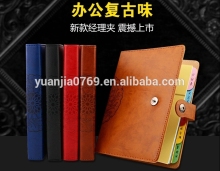 vintage style western leather executive notebook