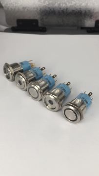 16mm push button power switch