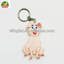 cute pig pattern EVA keyring