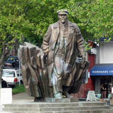 large outdoor decorations metal craft life size bronze lenin statue