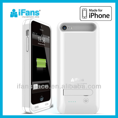 iFans Original quality For iPhone 5C Power Pack 2400mAh rechargeable External Battery Case for iPhone 5C