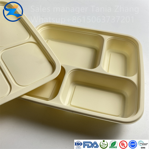 Contenedor de alimentos termoplásticos PLA 100% biodegradables