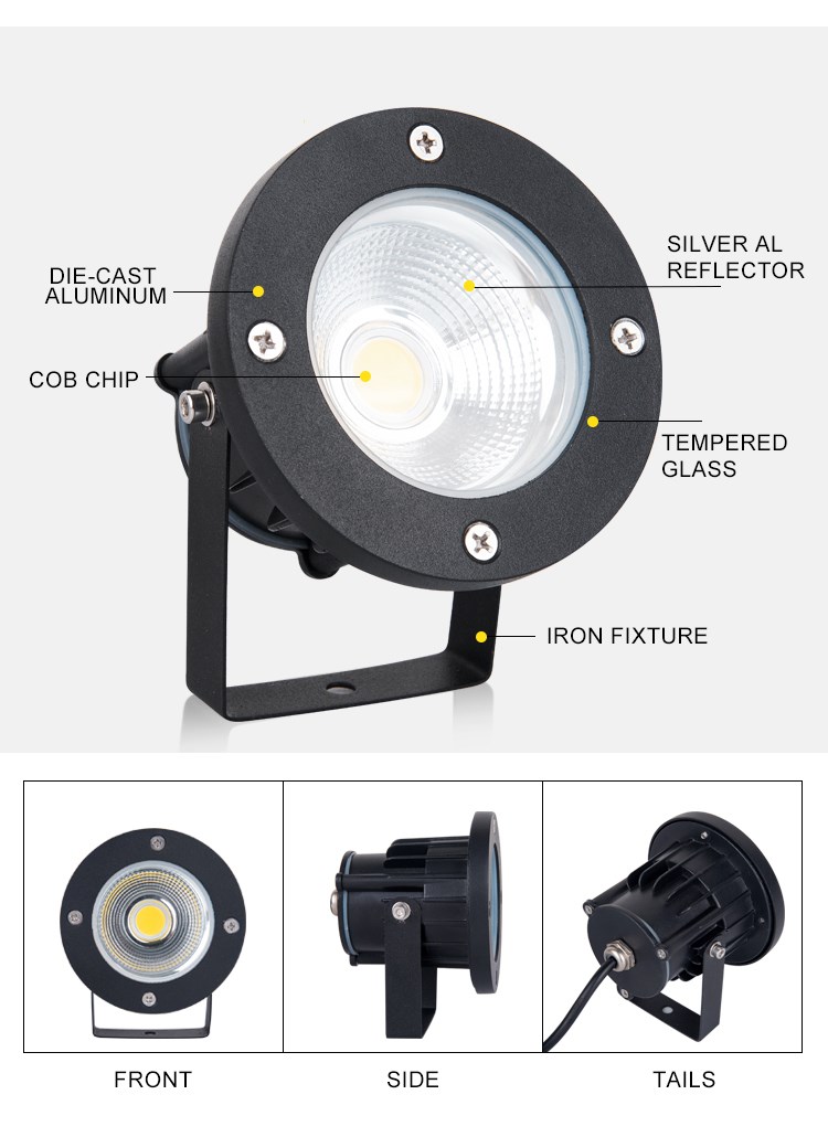 पनरोक IP65 गार्डन लैंप नई डिजाइन DC24V