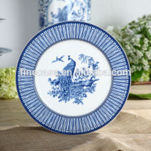 10.5 Inches Elegant Blue Dinner Plates set of Blue in China