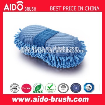 Car wash chenille microfiber sponge pad