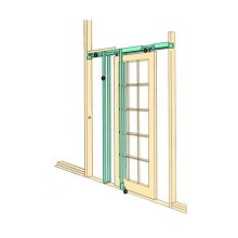 Sliding Door Track And Hardware Kit Pocket Door