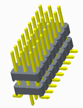 2.54mm Pin Header Three Row SMT