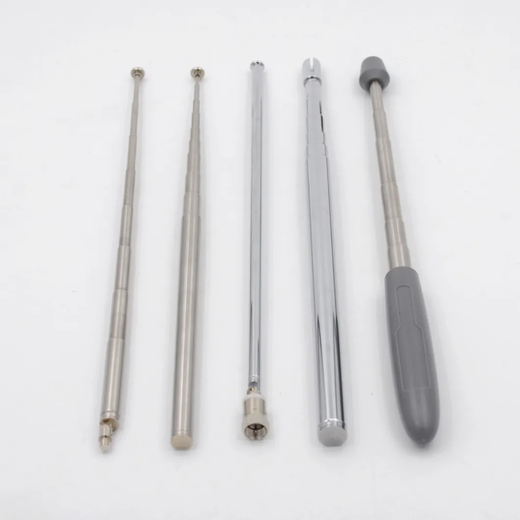 China Chrome Plated Stainelss Steel Telescopic Tube with Metal Part