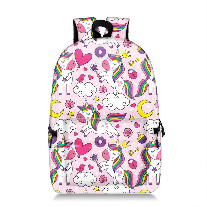 Wholesale blank sublimation full print waterproof backpacks zoo animal shoulders backpack school bag