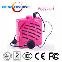 Wholesale waistband amplifiers, microphone,audio amplifier, megaphone N75 Red
