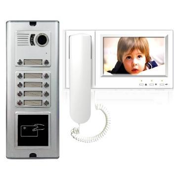 apartment video door phone intercom systems with 7 inch TFT lcd screen