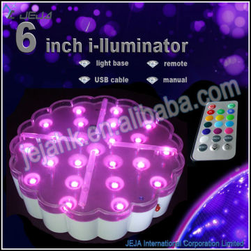 Rechargeable Led Centerpiece Light Base Led Crystal Centerpiece For Party