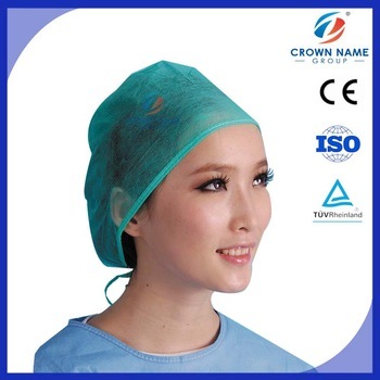 Disposable green PP nurse surgical hat