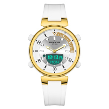 SANDA 3122 Men's Digital-Analog Dual Movement Fashion Sport Watch