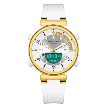 SANDA 3122 Men's Digital-Analog Dual Movement Fashion Sport Watch
