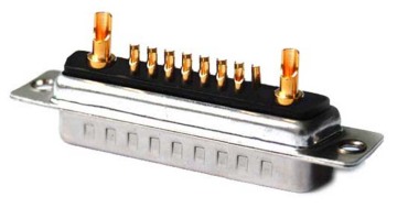 DB-17W2 Combination D Sub Connectors High Current Male