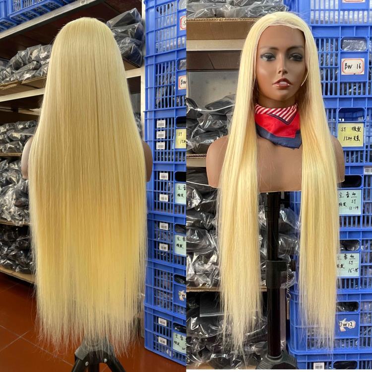 Best 613 Virgin Hair 13x4 Transparent Lace Front Wig Vendors Custom Women Wigs Human Hair Blonde Wigs Front Lace