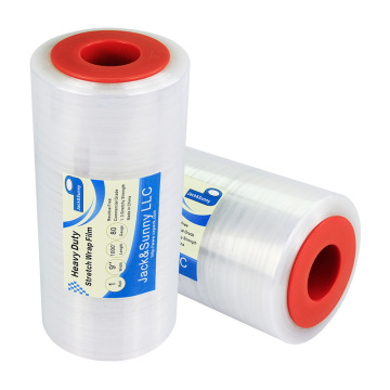 Clear Pallet Wrap with Hand Saver Wholesale 9"x1000'x80gauge